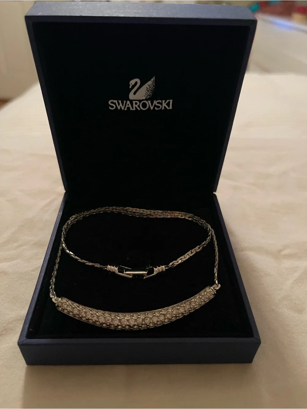 Swarovski crystal choker necklace